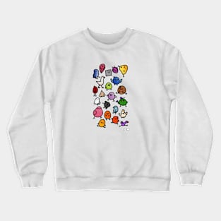 Bird Menagerie Doodle Crewneck Sweatshirt